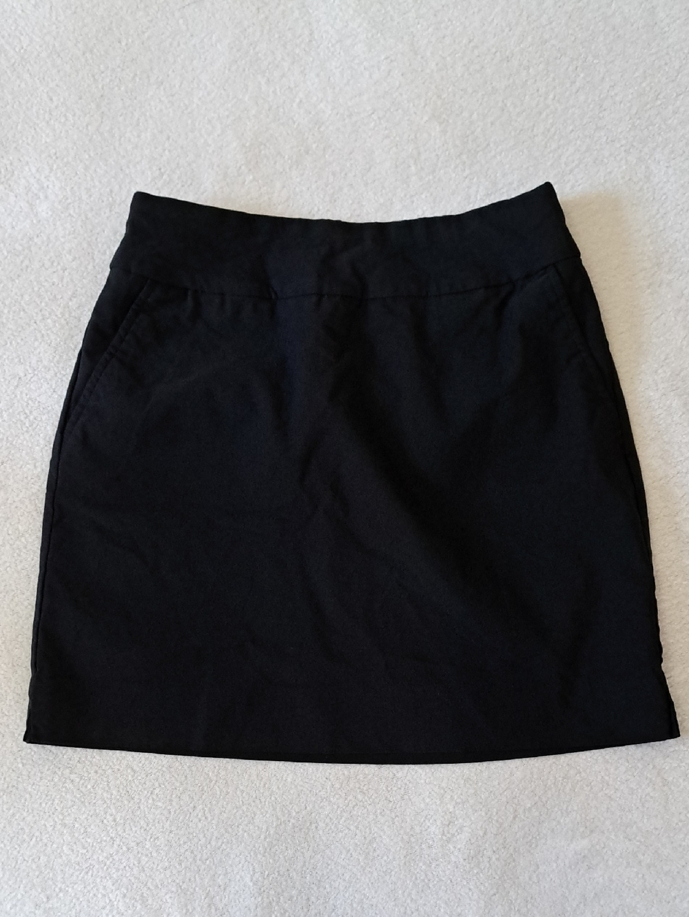 S.C.& Co. Pull On Skort Black Solid Womens Size 4 Stretch Classic Minimalist